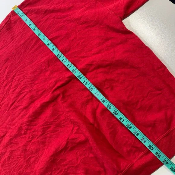 Y2K Oversized Boxy Red Grey Stussy Streetwear Sweater - Picture 6 of 7